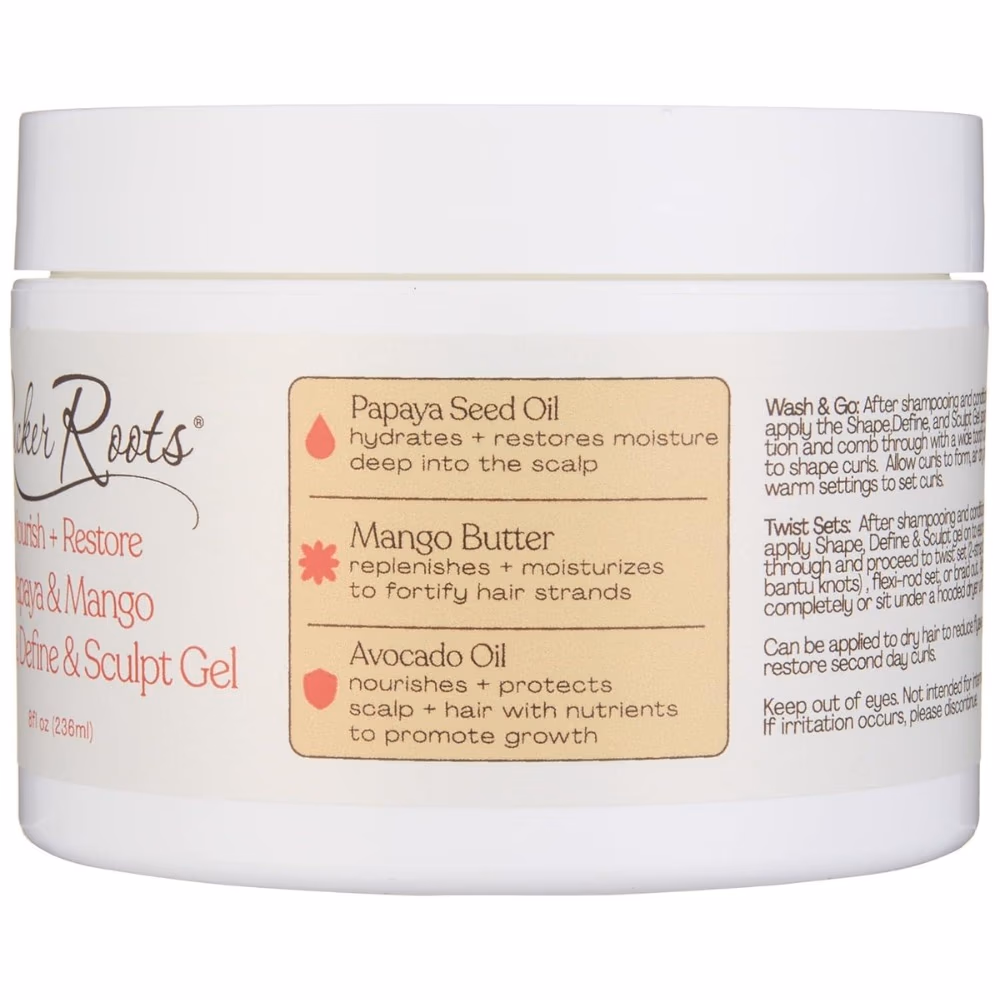 Rucker Roots Nourish and Restore Papaya and Mango Shape Define and Sculpt Gel 236ml 2