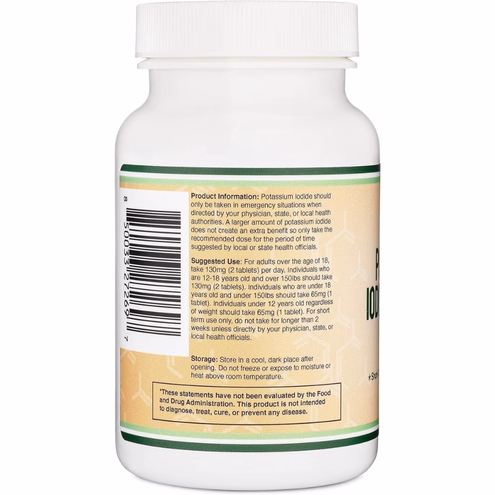 Double Wood Potassium Iodide 130Mg-180 Tablets 3