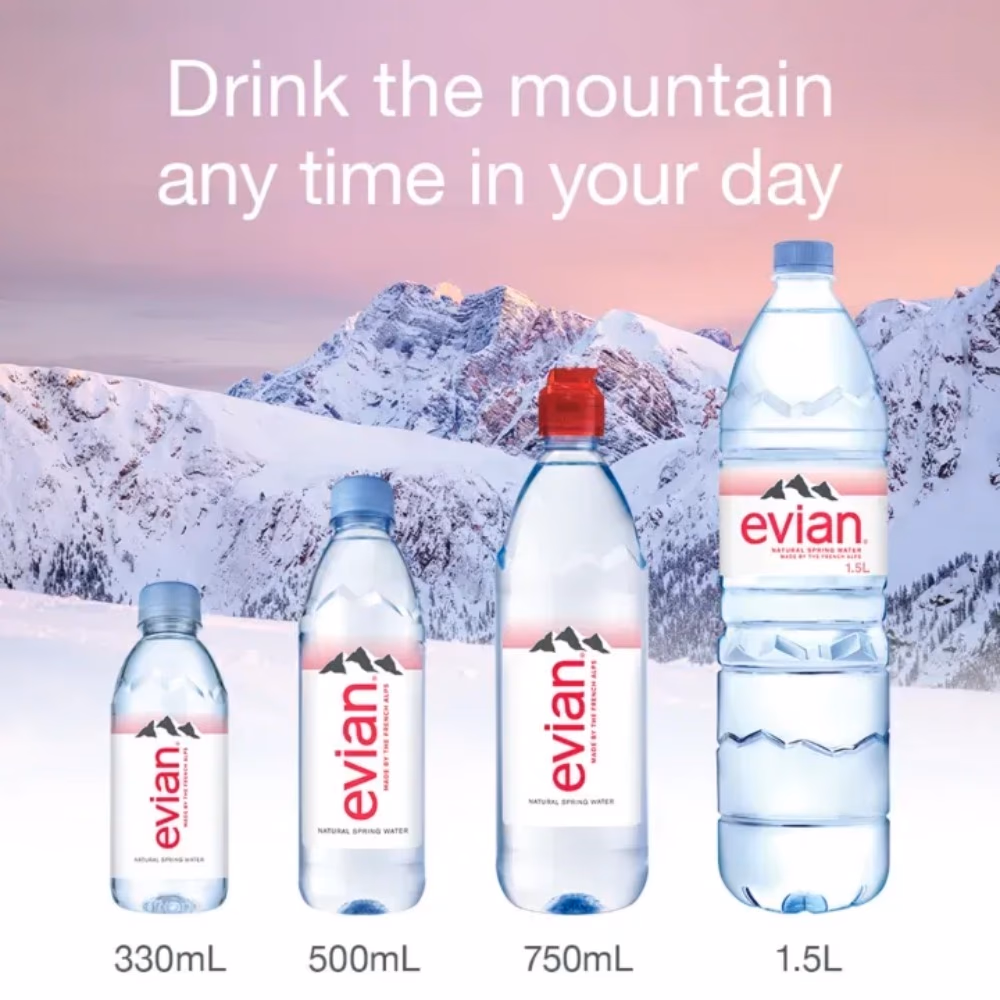 Evian Natural Mineral Water 500ML 5