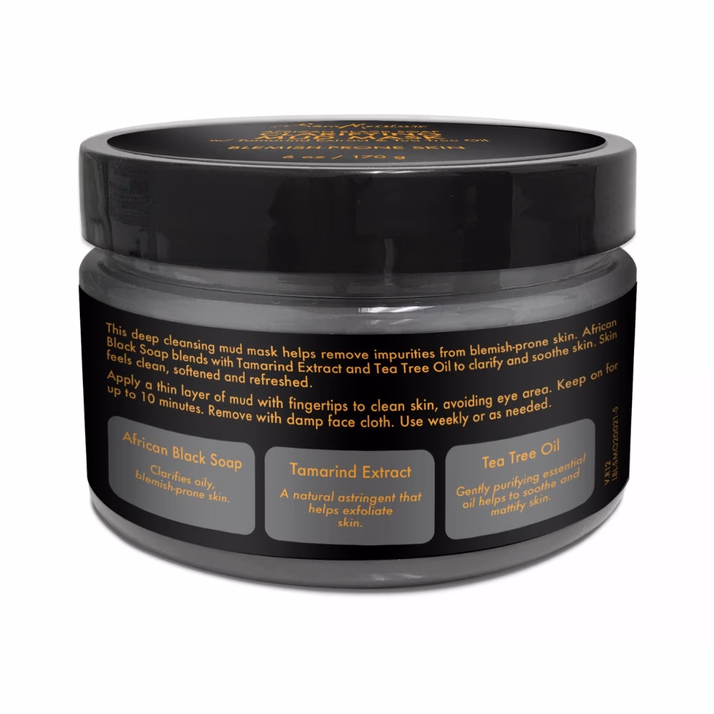 Shea Moisture African Black Soap Clarifying Mud Mask 113g 3