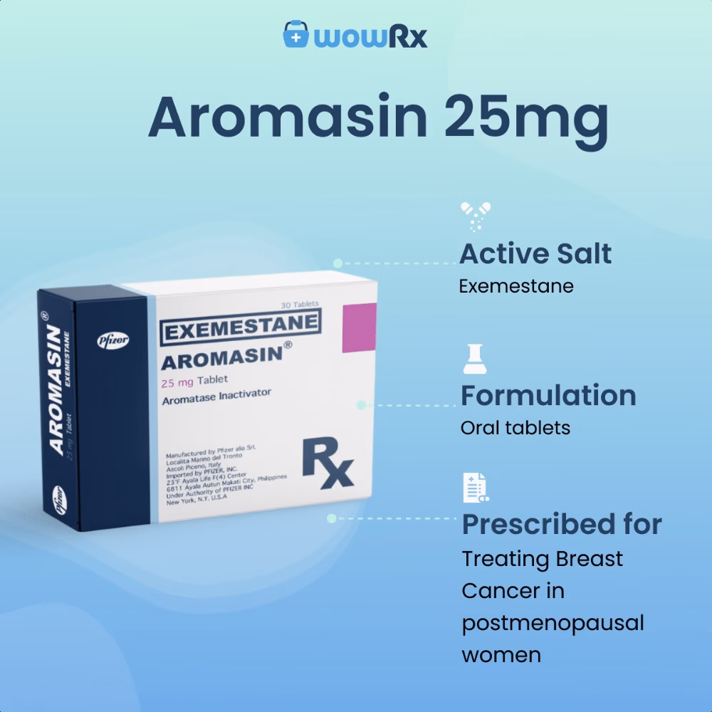 Aromasin 25mg Tablet | Pack of 30 Tablets 3