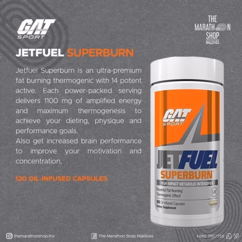 GAT Jetfuel Superburn 120 Capsules 3