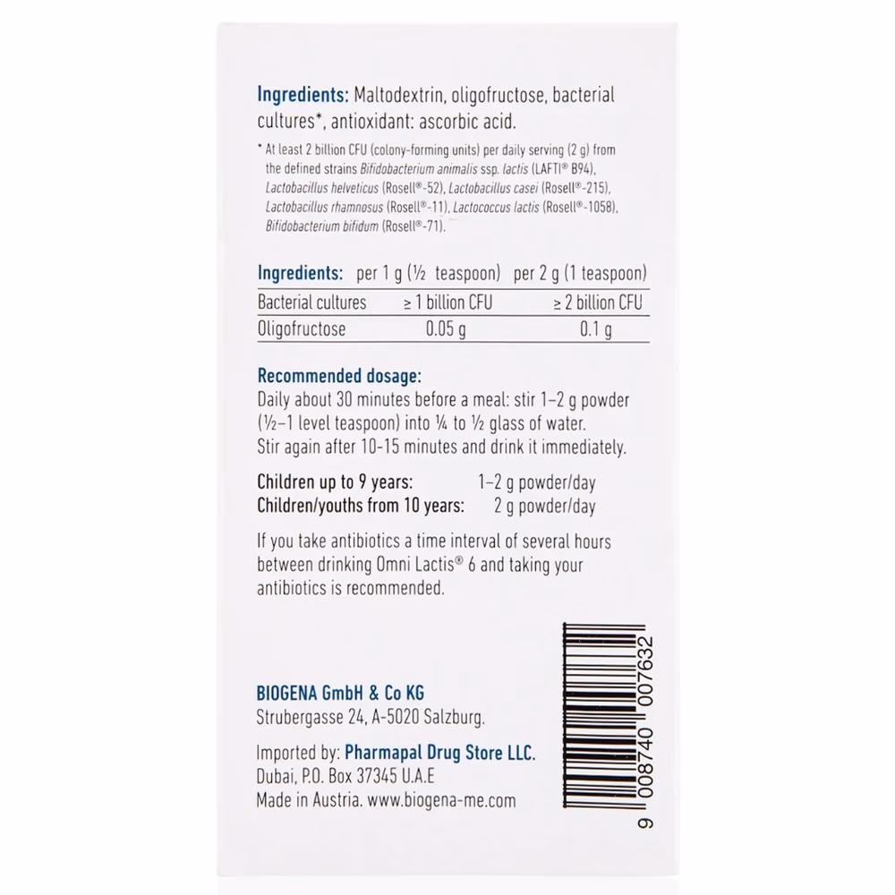 Biogena Omni Lactis 6 Junior 60g 3
