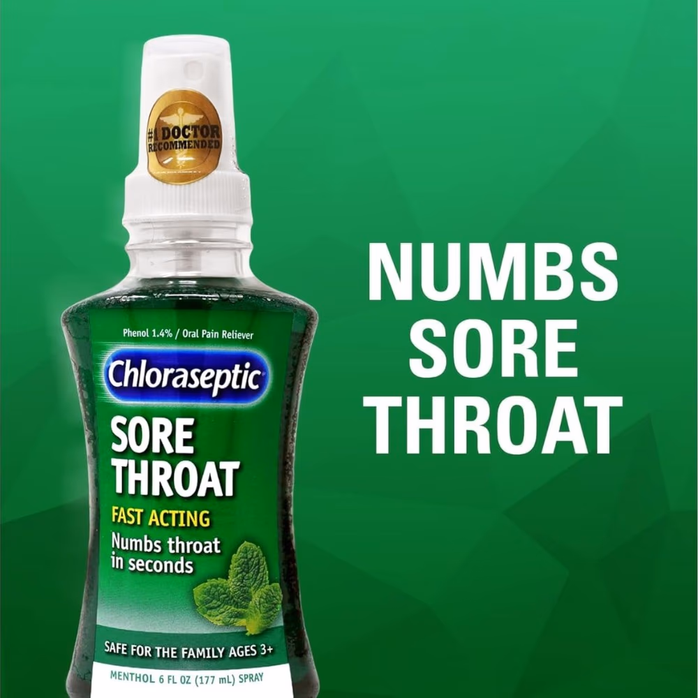 Chloraseptic Sore Throat Spray 177ml - Mint 4