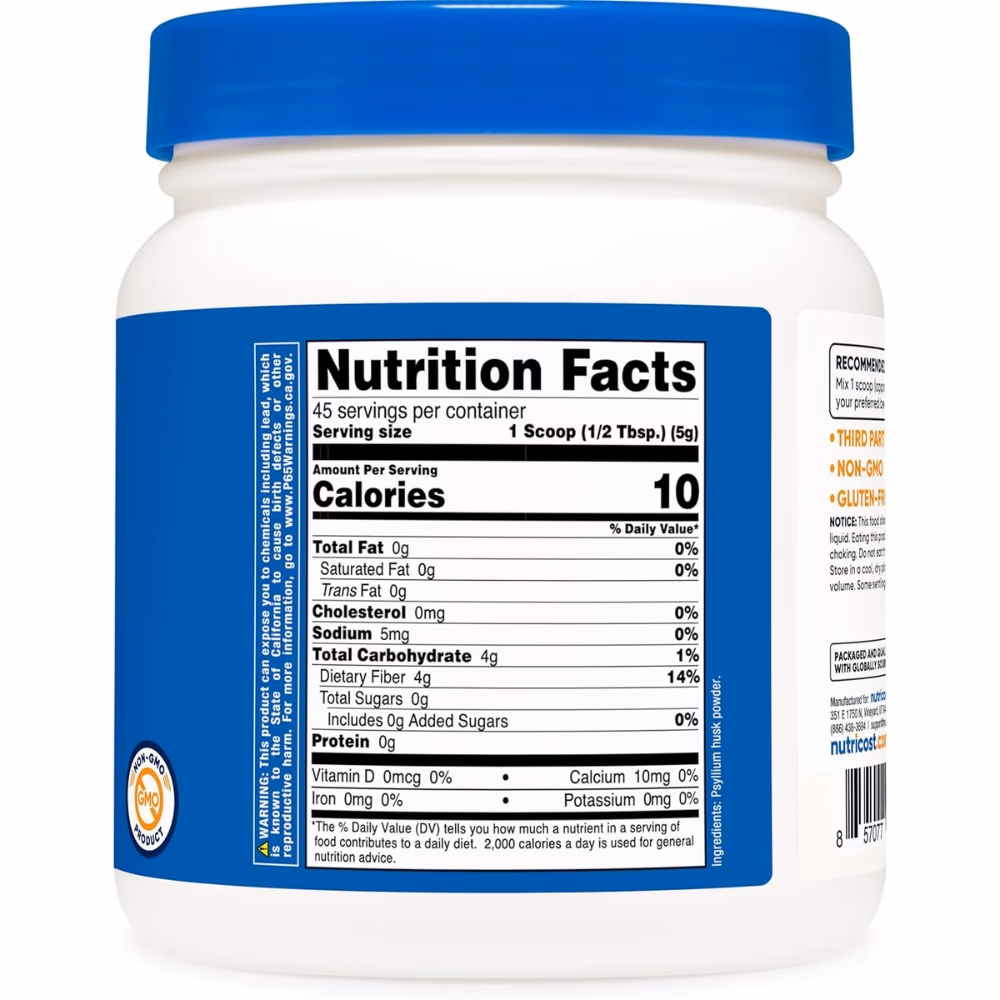 Nutricost Psyllium Husk Unflavored 227g 3