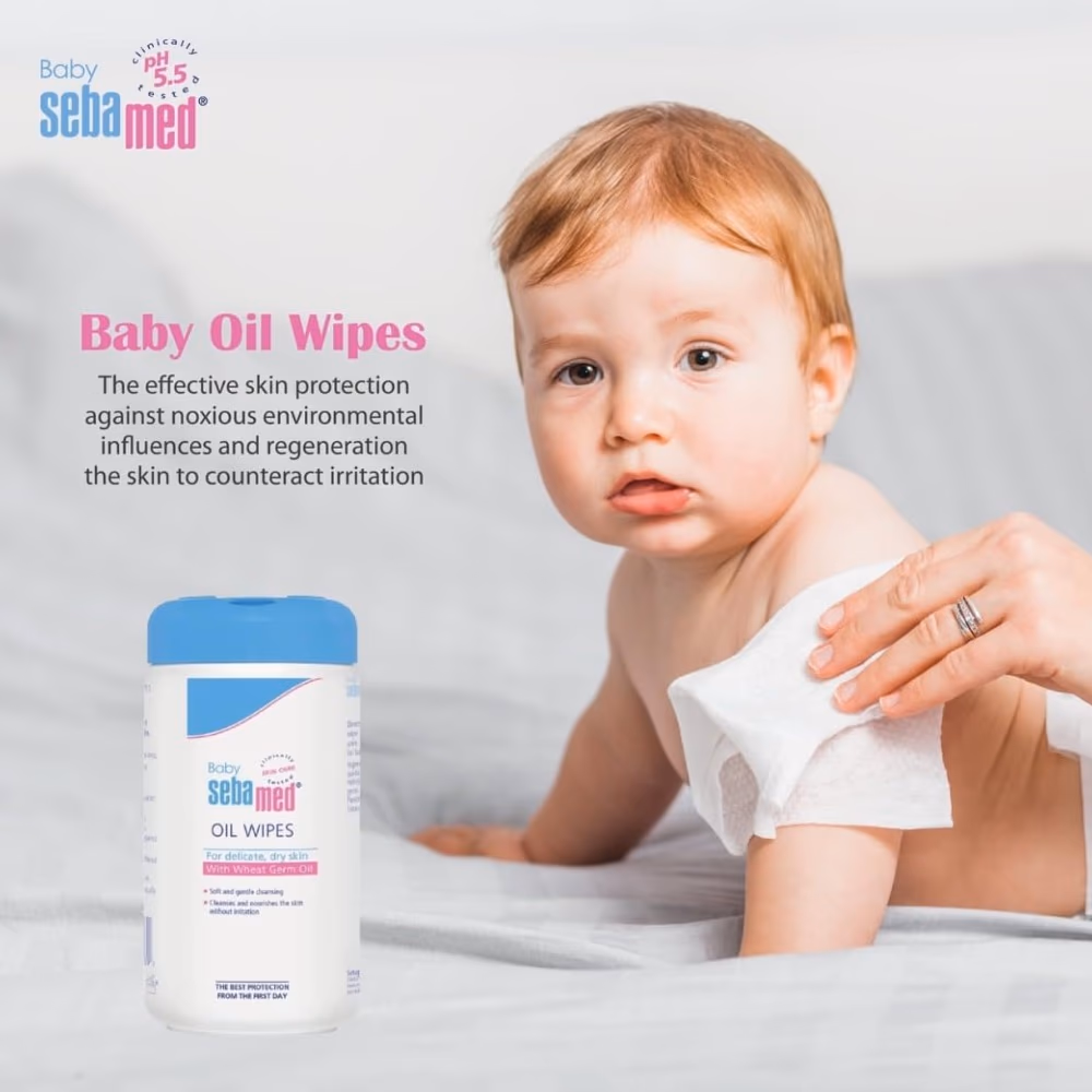 Sebamed Baby Oil Wipes 70s 3