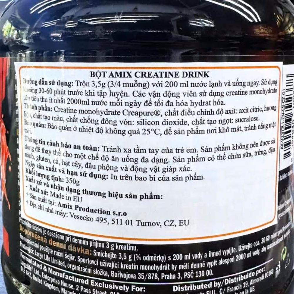 Amix Black Creatine Creapure Powder Orange 350g 5
