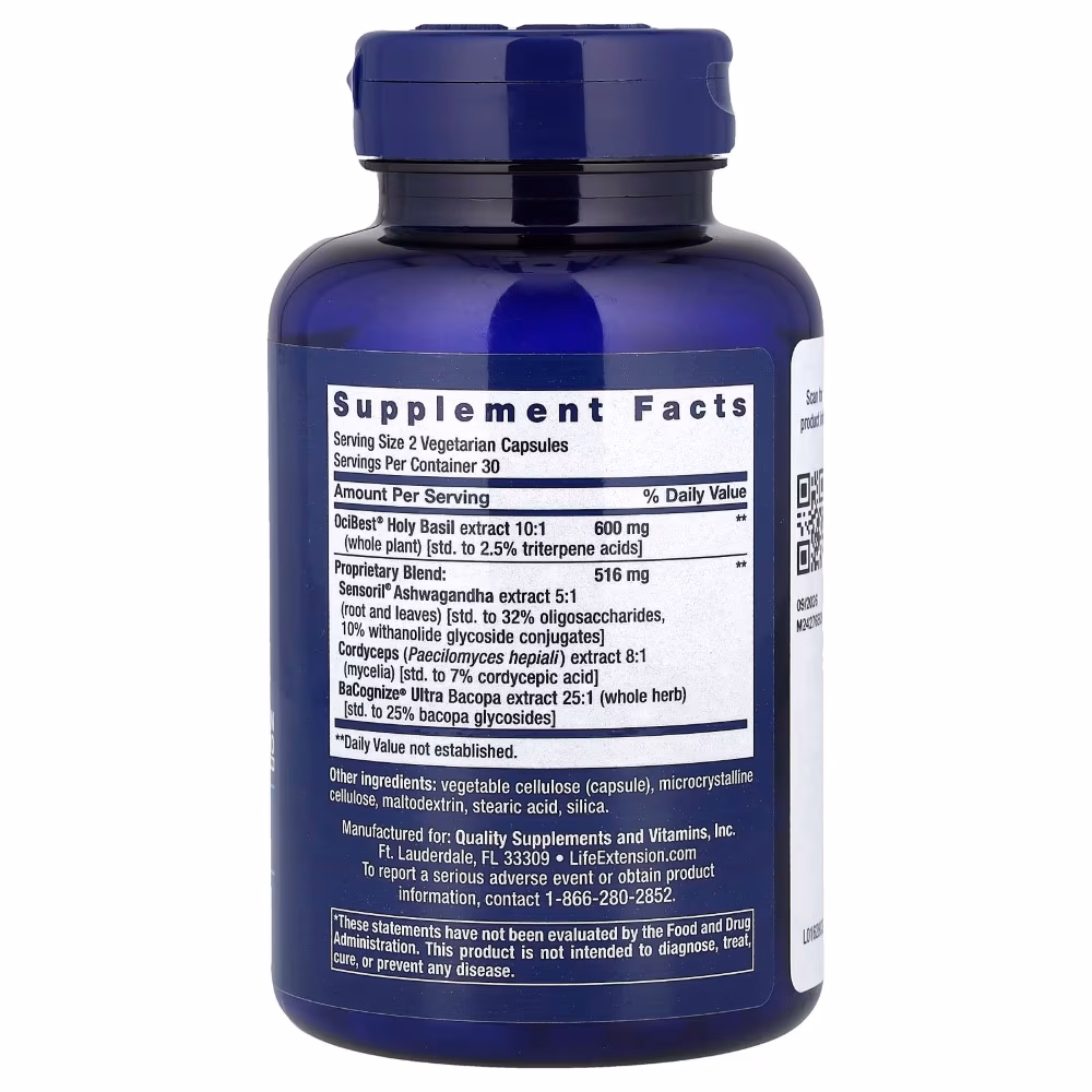 Life Extension Adrenal Energy Formula – 60 Vegetarian Capsules 3