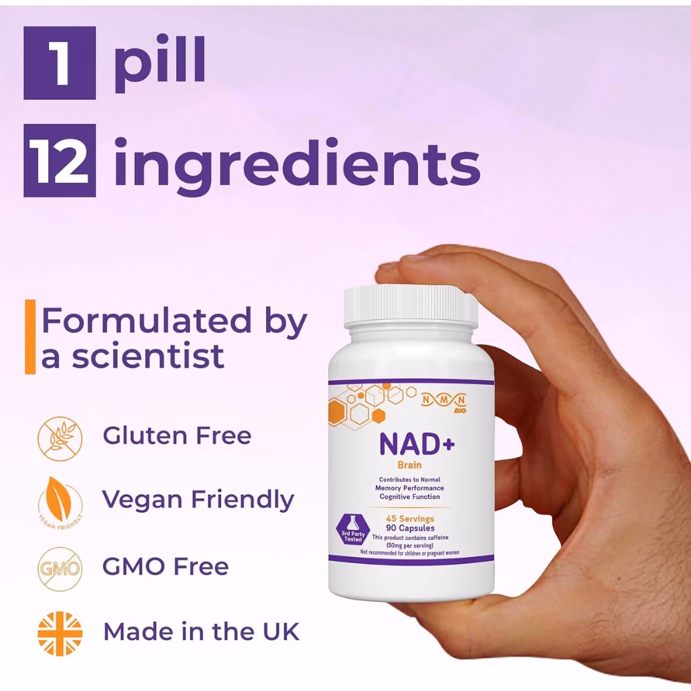 NMN Bio NAD+ Brain 90 Capsules 2
