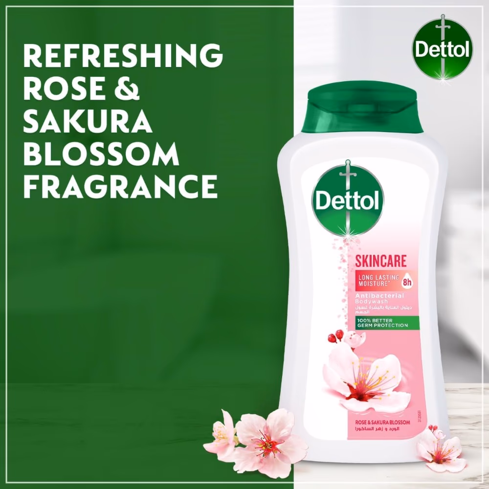 Dettol Skincare Antibacterial Body Wash 250ml 2