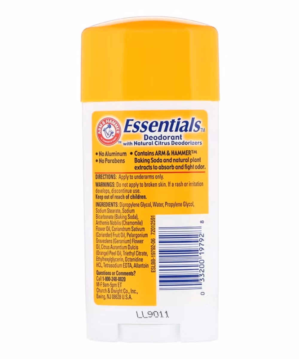 ARM and HAMMER Essentials Deodorant Unscented 71g 2