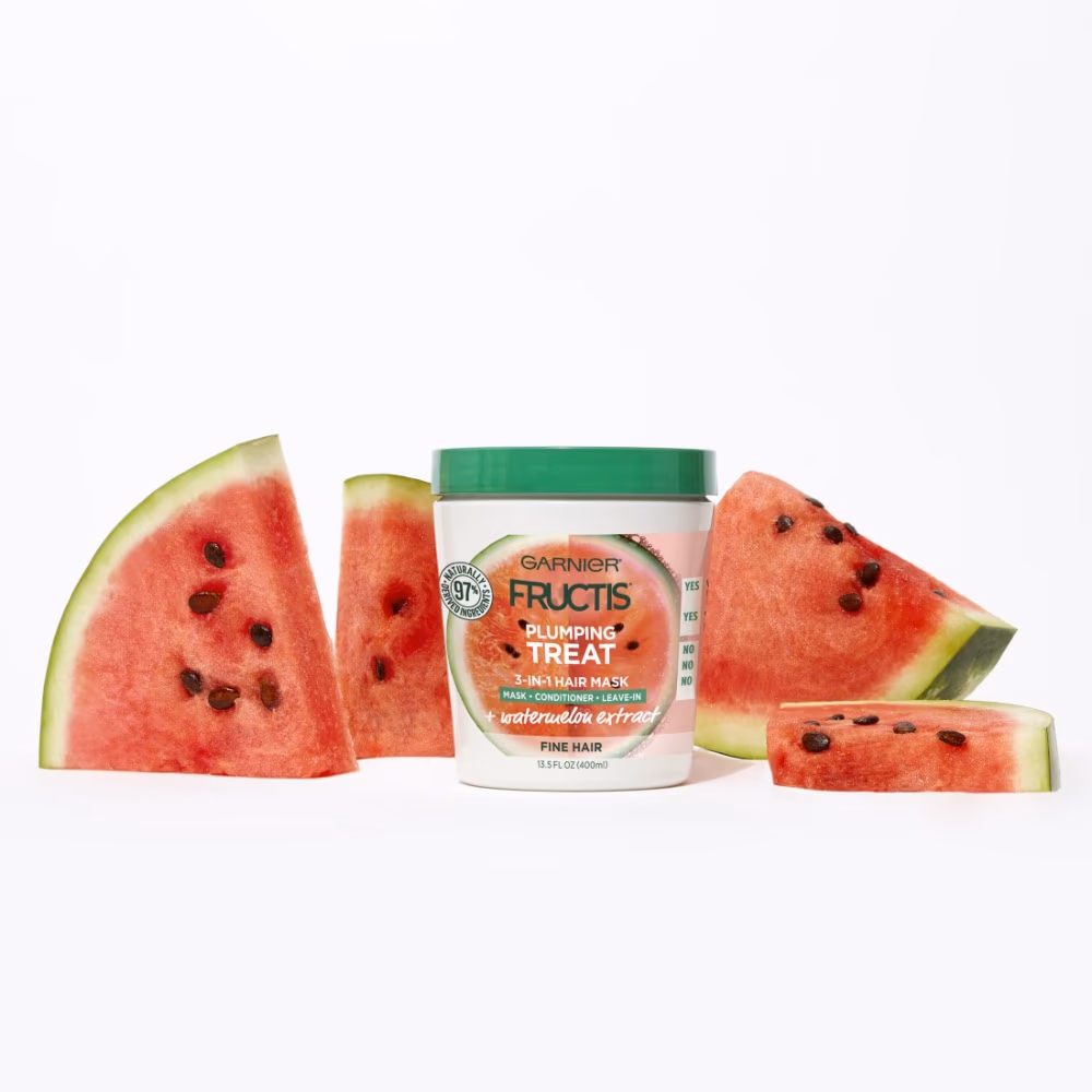 Garnier Fructis Plumping Treat Hair Mask Watermelon Extract 400ml 2