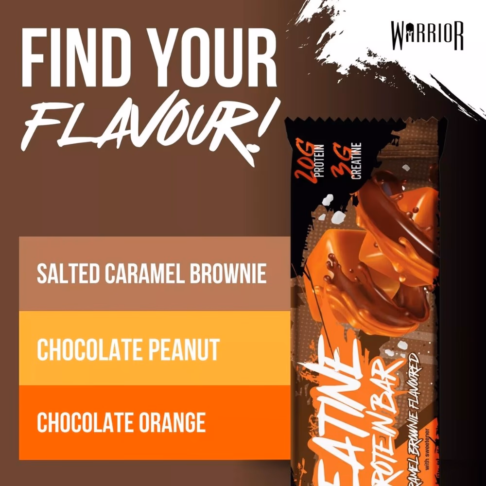 Warrior Creatine Bar Salted Caramel Brownie 75g 2