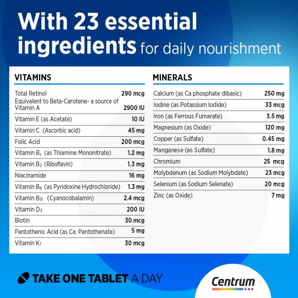 Centrum Men - 100 Tablets 3