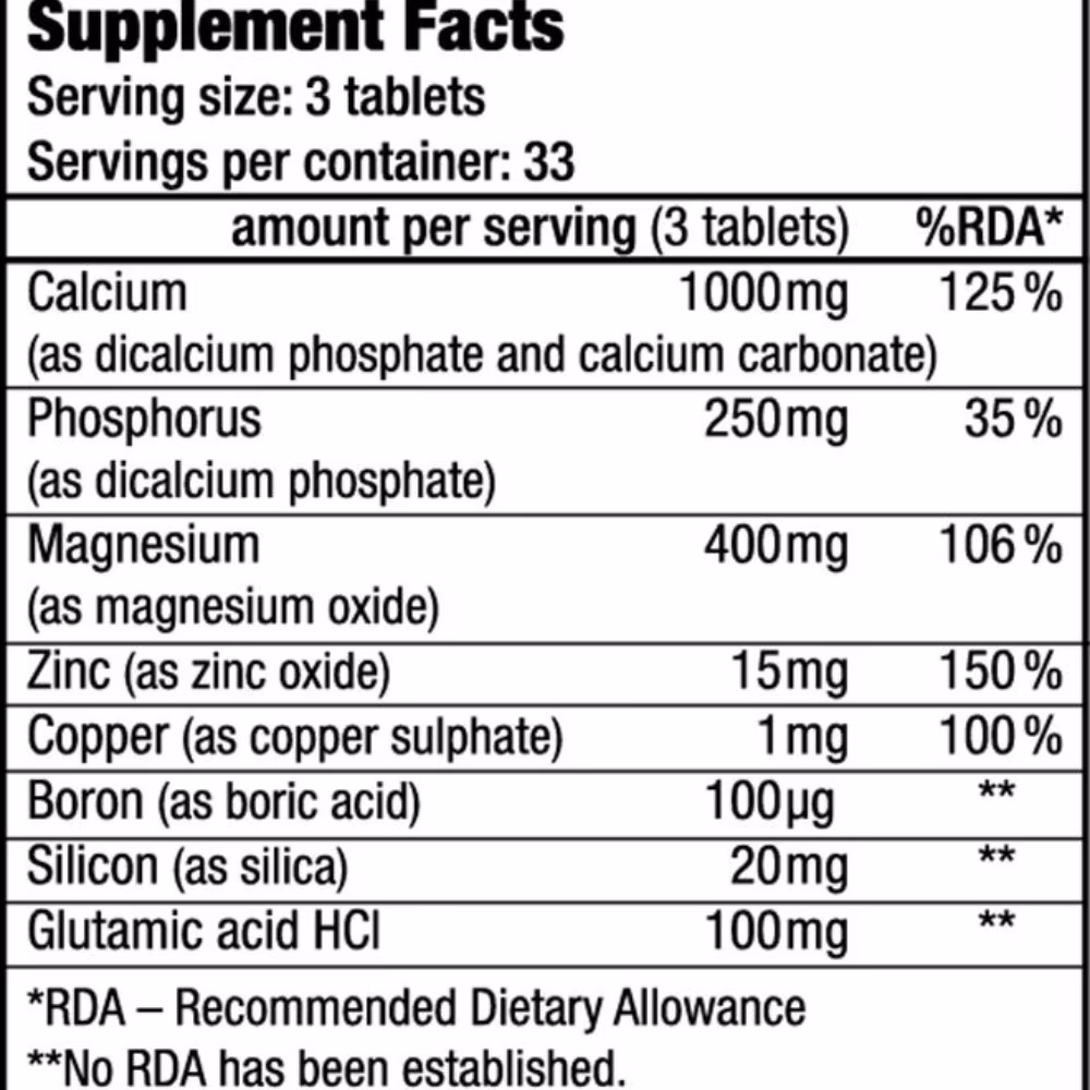 Biotech USA Calcium Zinc Magnesium - 100 Tablets 2