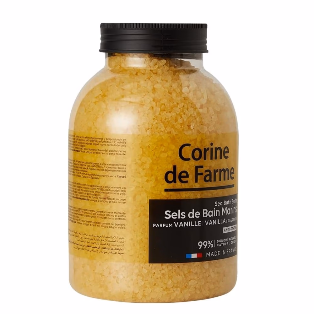 Corine de Farme Bath Sea Salt Vanilla 1.3kg 3
