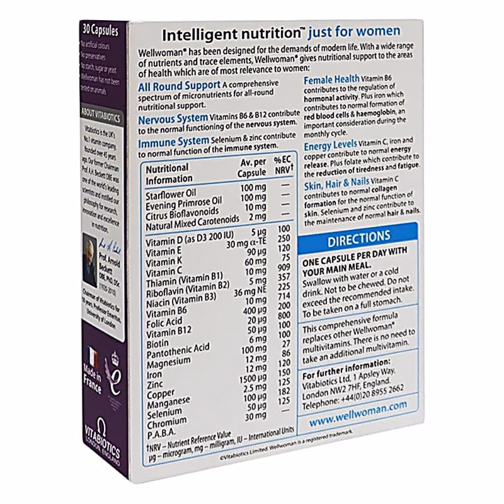 Vitabiotics Wellwoman Cap 30S 2