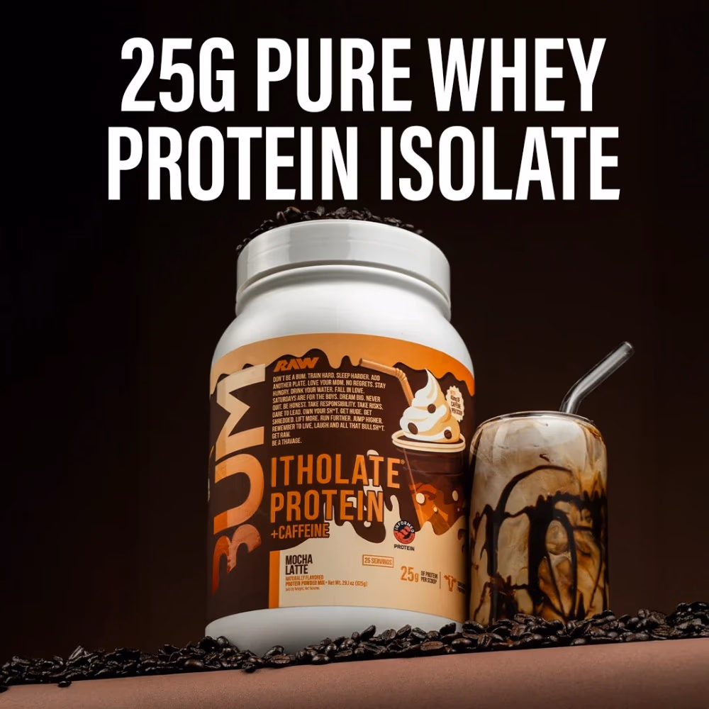 Raw Nutrition Bum Itholate Protein Mocha Latte 825g 4