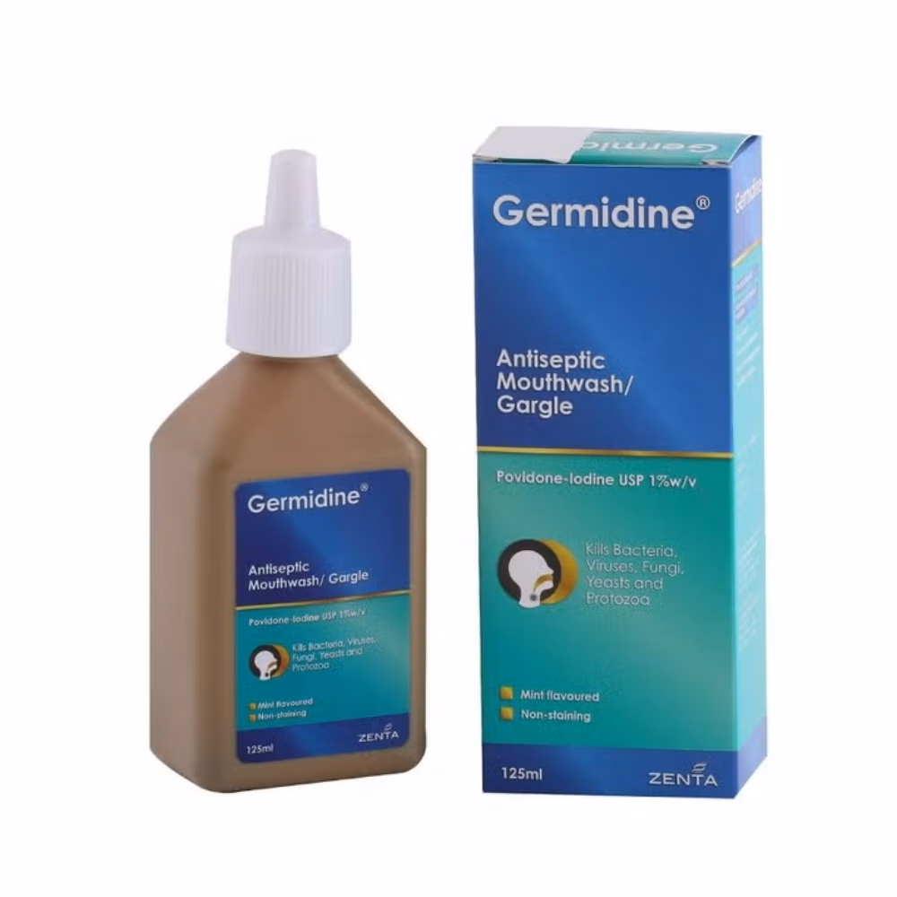 Germidine Antiseptic Gargle Alcohol-Free 125ml 3