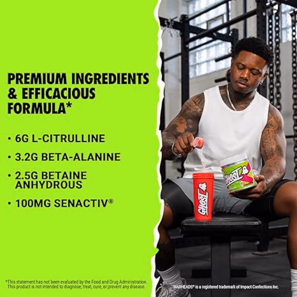 Ghost Legend Pre-Workout Sour Watermelon 660GM 3