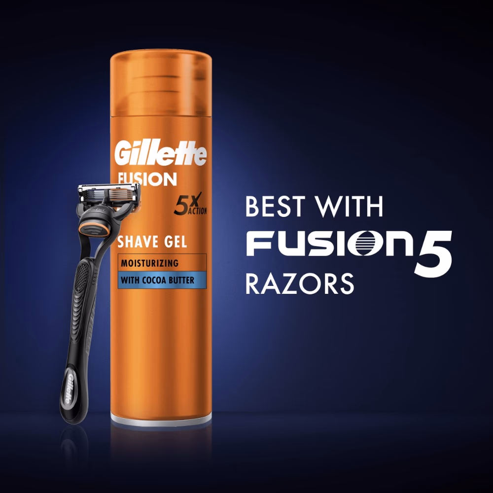 Gillette Fusion Shave Gel Moisturising 200ml 2