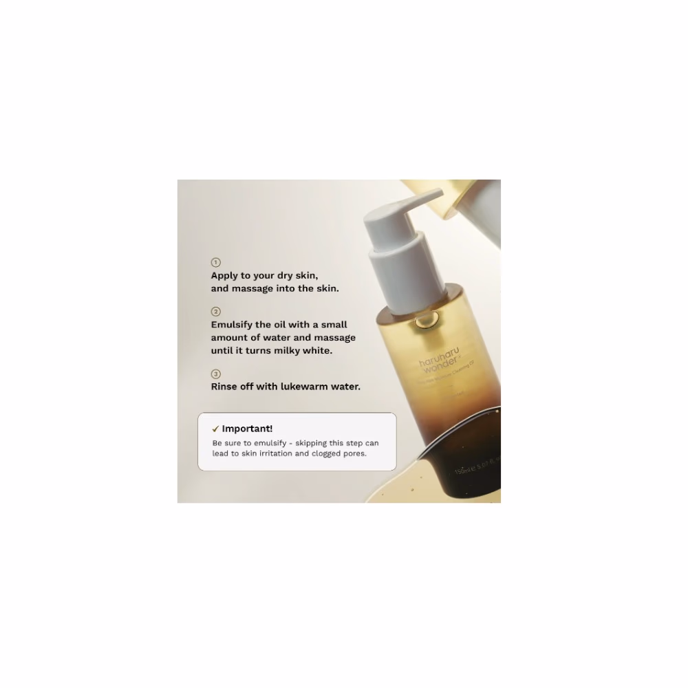 Haruharu Wonder Black Rice Moisture Deep Cleansing Oil 150ml 5