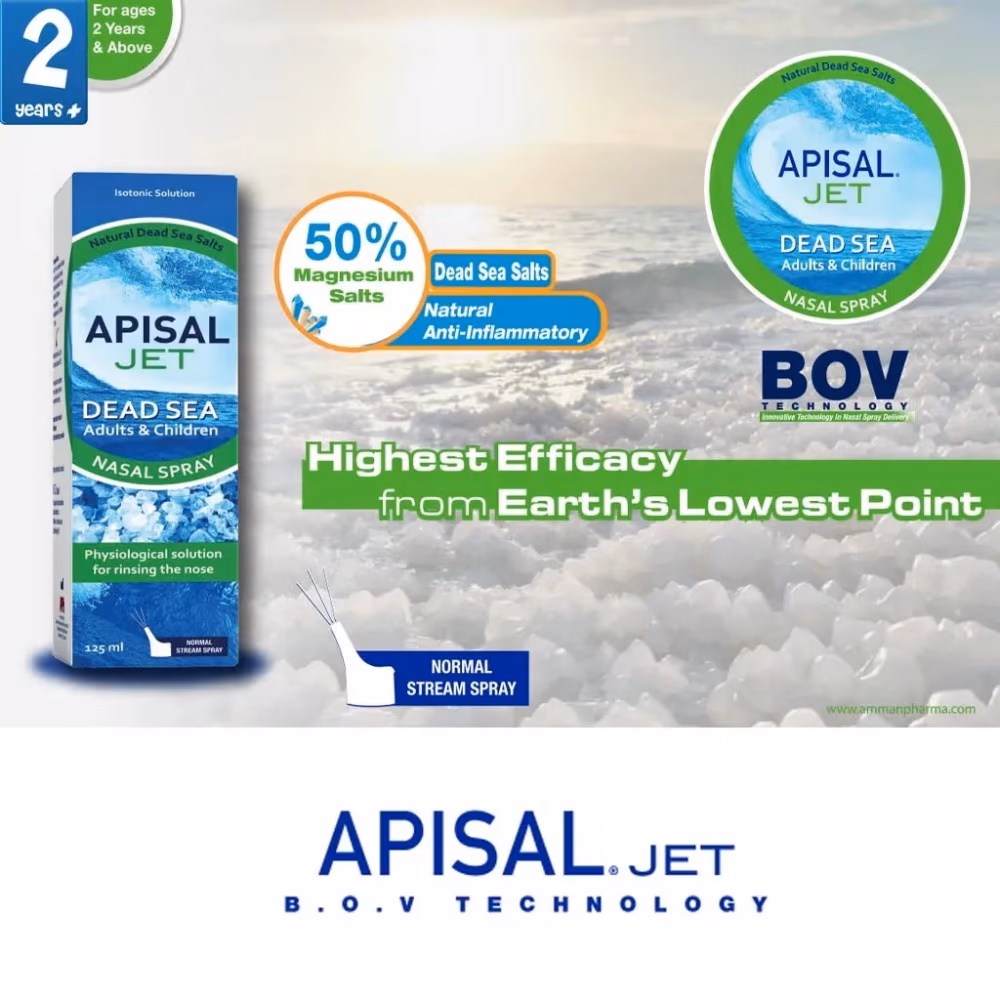 Apisal Jet Dead Sea Nasal Spray 125ml 2