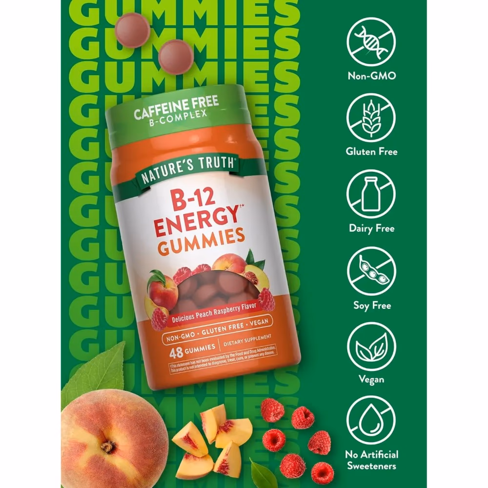 Natures Truth B-12 Energy Gummies - 48 Gummies 5