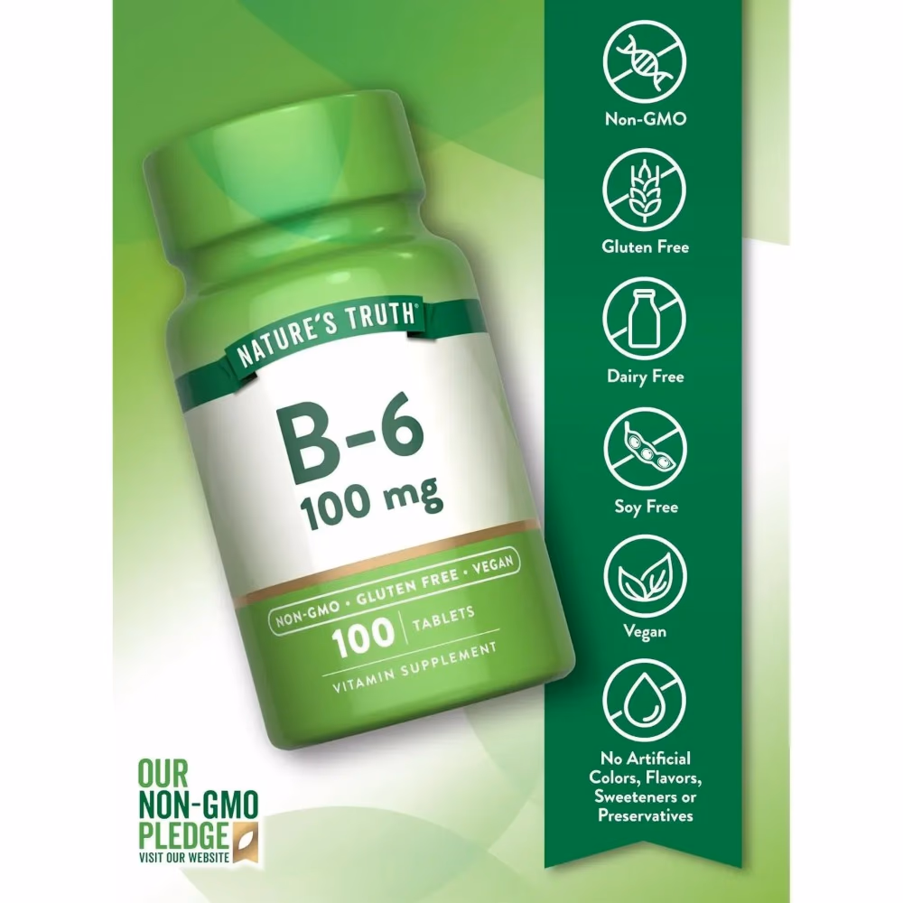 Natures Truth B6 100Mg - 100 Tablets 4