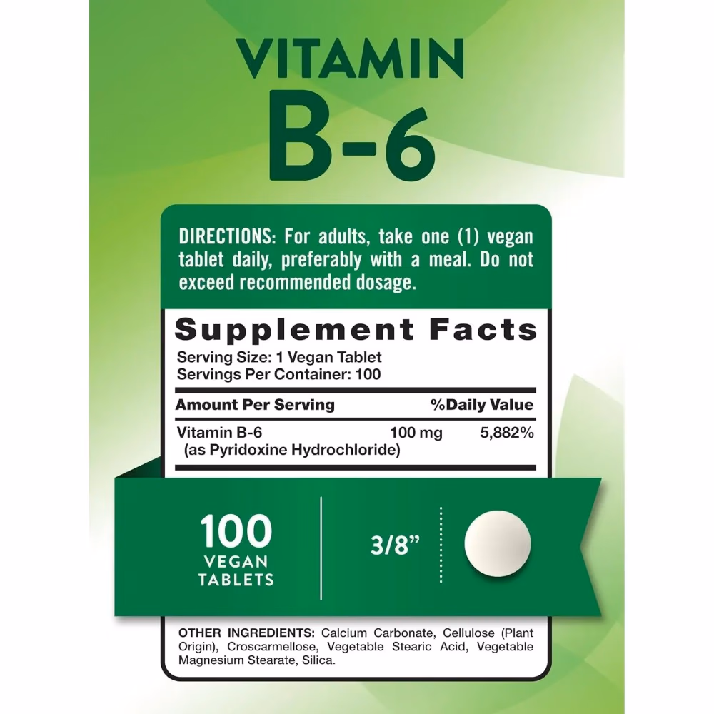 Natures Truth B6 100Mg - 100 Tablets 2