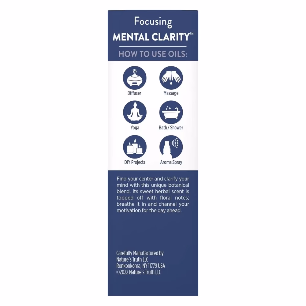 Natures Truth Pure Essential Oil Mental Clarity - 15ml 4