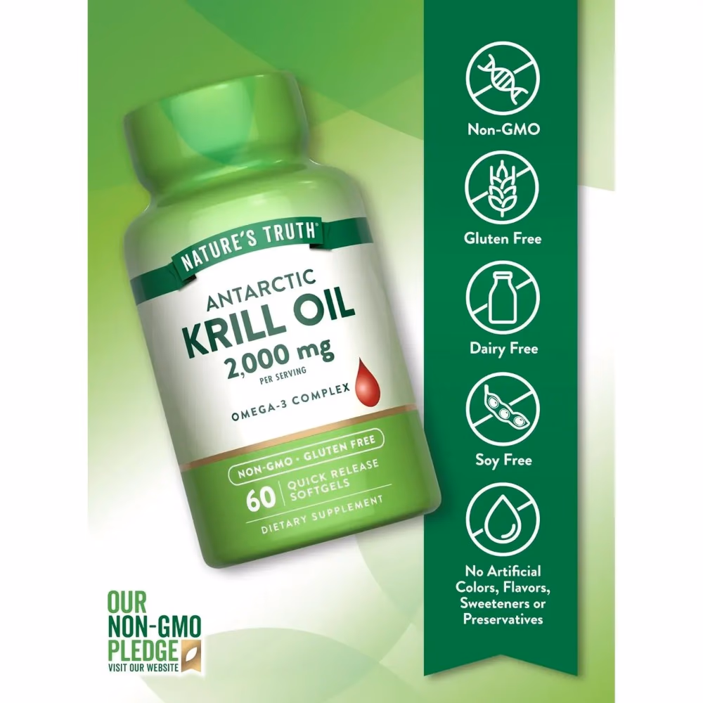 Natures Truth Red Krill Oil 2000Mg - 60 Softgels 5