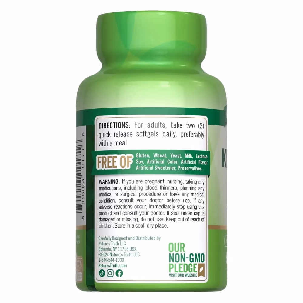 Natures Truth Red Krill Oil 2000Mg - 60 Softgels 4