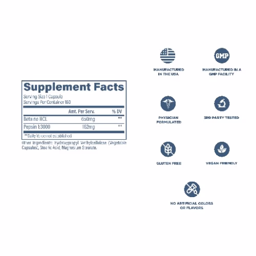 Revive Betaine HCL 180 Capsules 4
