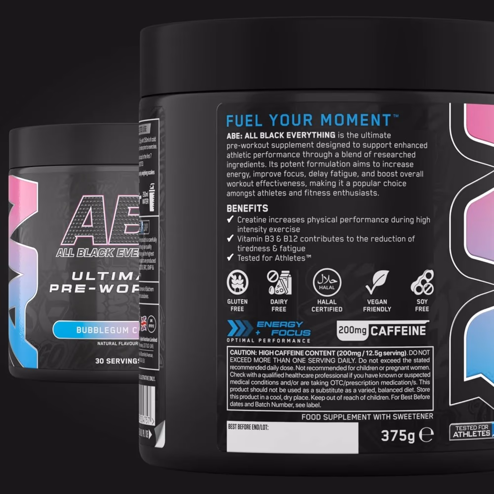 Applied Nutrition ABE Pre-Workout Bubble Gum crush Flavor - 315gm 2
