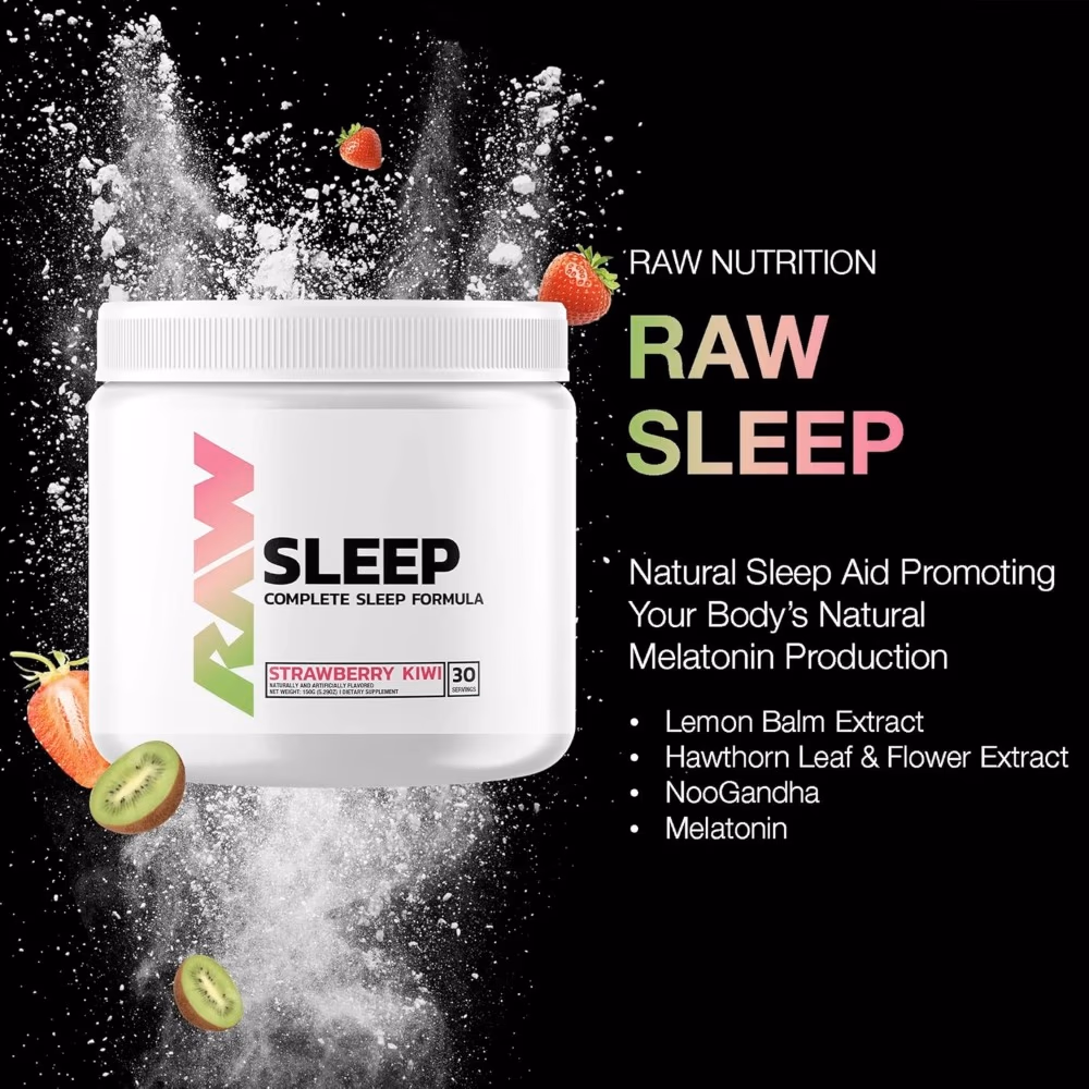 Raw Sleep 150Gm - Strawberry Kiwi Flavor 2