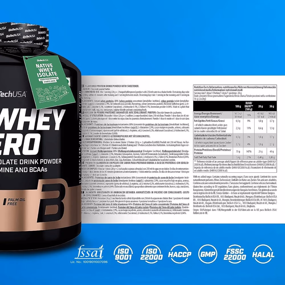 BioTechUSA ISO Whey Zero Caffe Latte 2270g 4