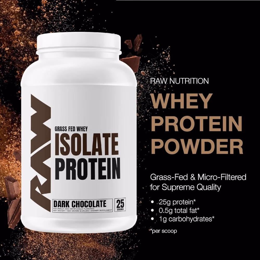 Raw Protein Whey Isolate Dark Chocolate 1.97LB 3