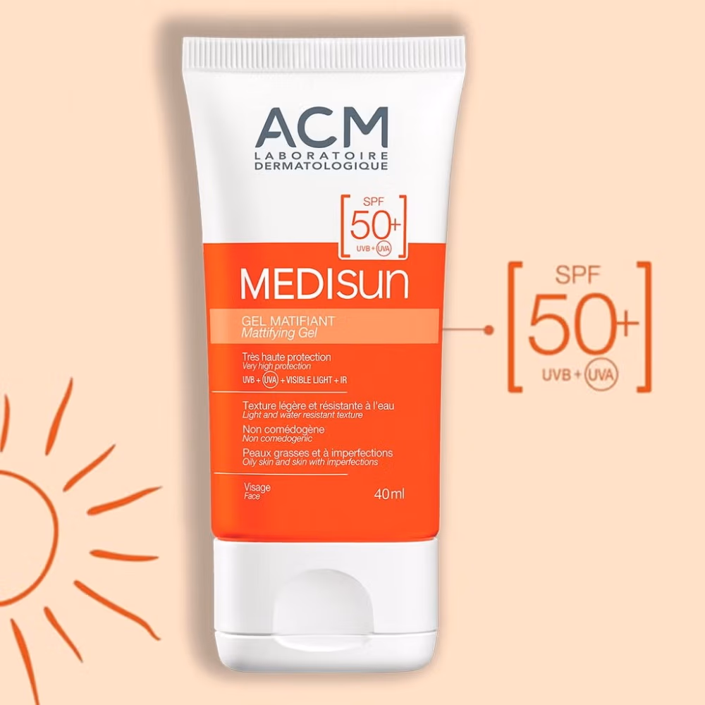 ACM Medisun SPF 50+ Mattifying Gel – 40ml | High Protection Sunscreen for Oily & Combination Skin 4