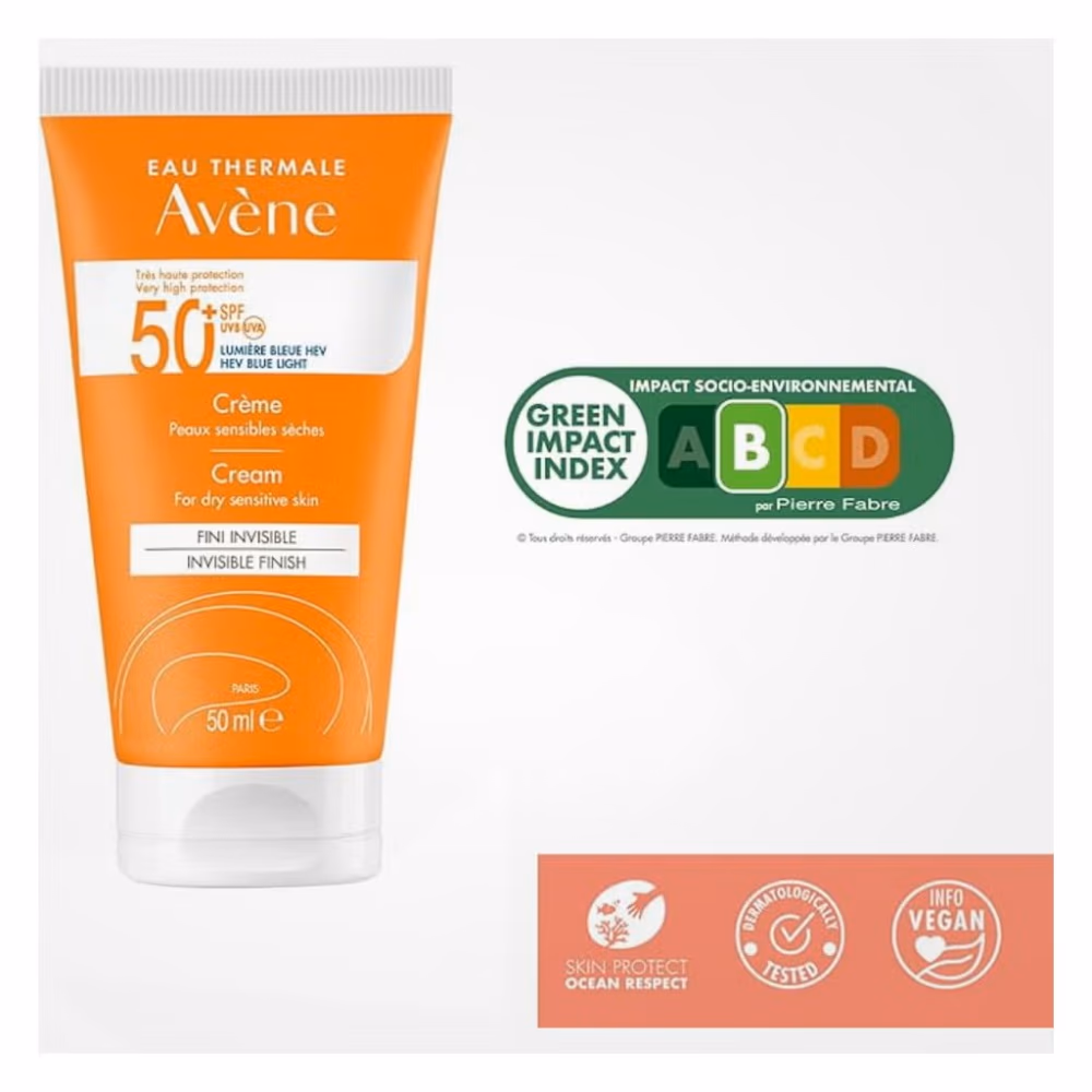 Avene Invisible Finish Fluid Cream SPF 50 – 50ml | Lightweight High-Protection Sunscreen for Sensitive Skin 5