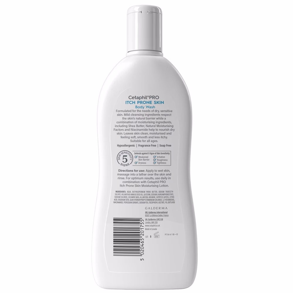 Cetaphil PRO Itch-Prone Skin Body Wash – 295ml | Gentle, Soothing Cleanser for Dry, Sensitive & Irritated Skin 4