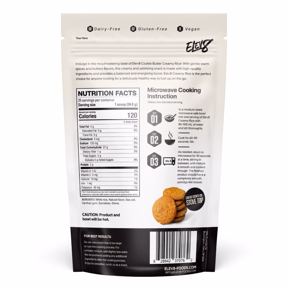 Elev8 Creamy Rice Cookie Butter – 925g 2