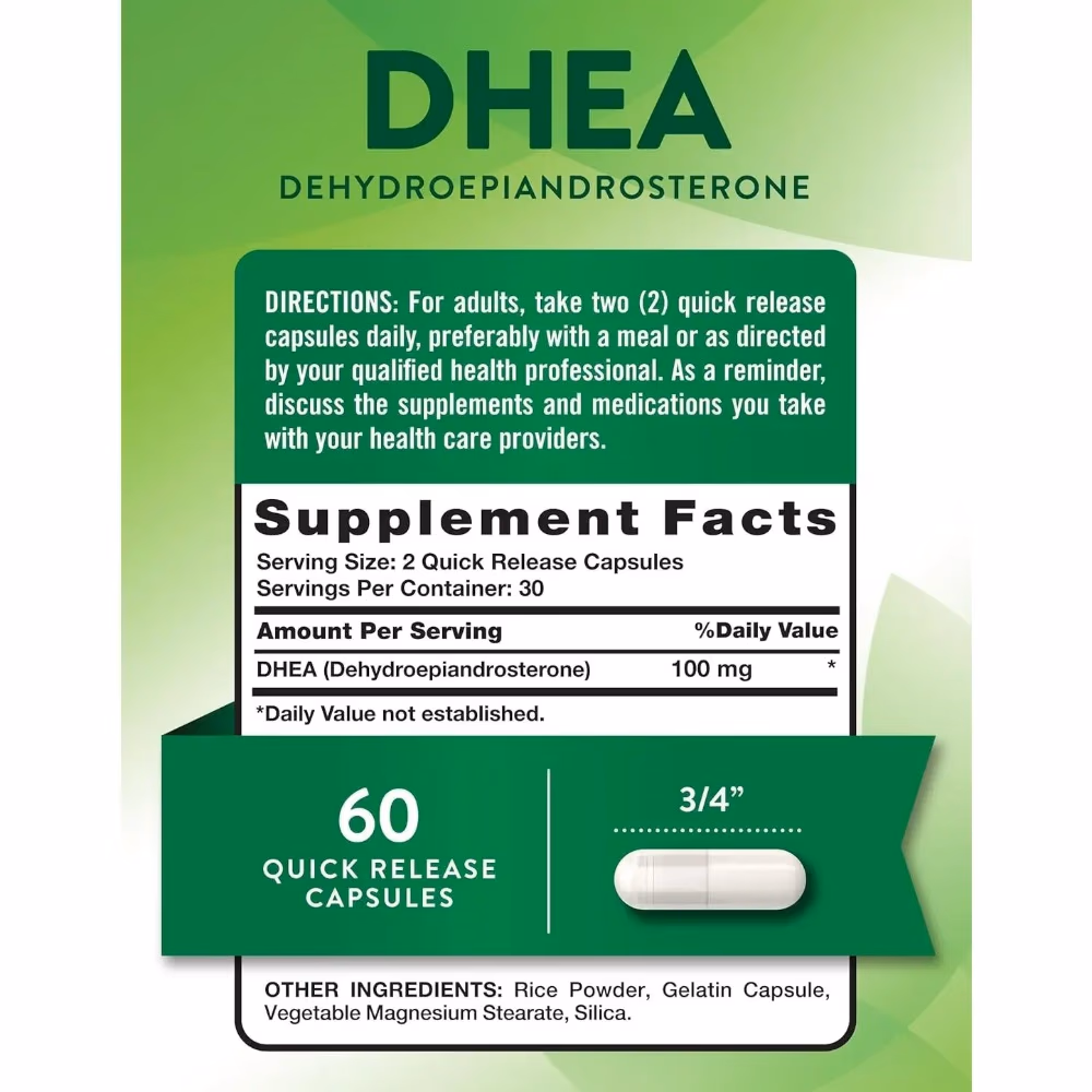 Natures Truth DHEA 100Mg - 60 Capsules 2