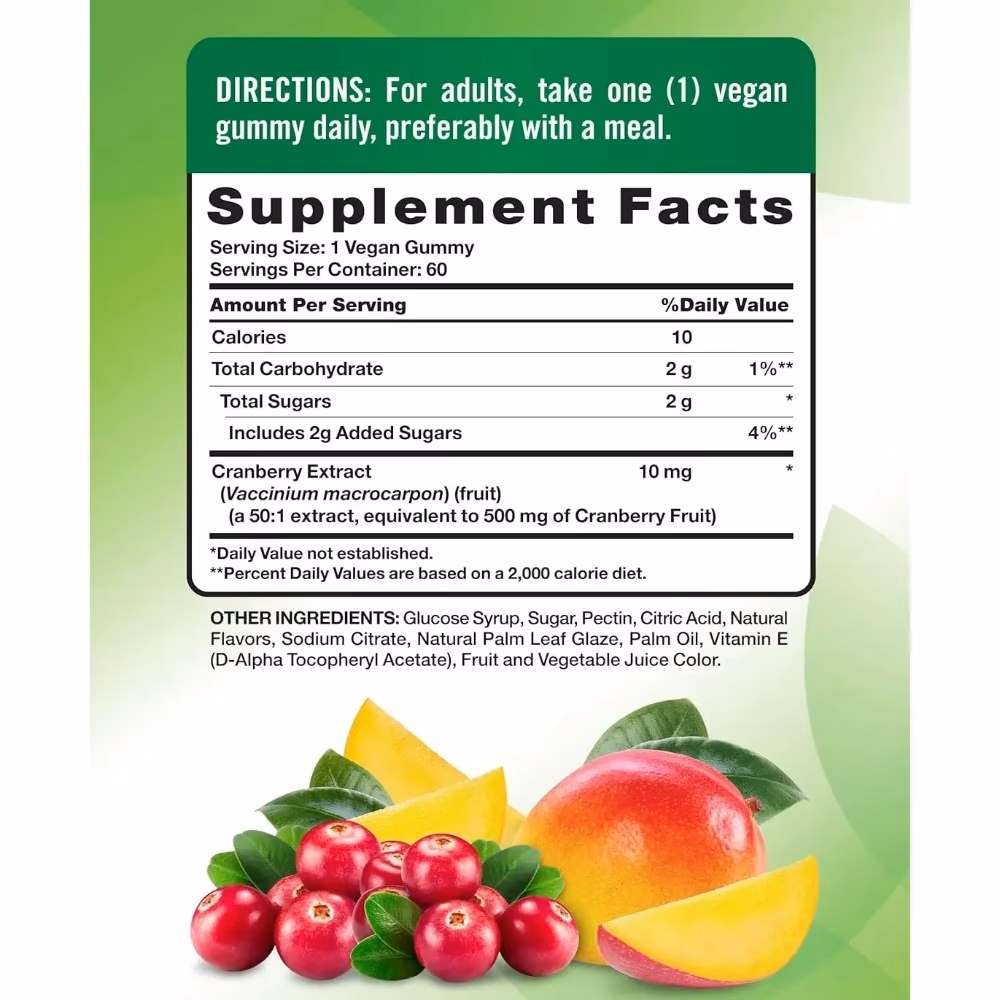 Natures Truth Cleansing Cranberry Gummies - 60 Gummies 2