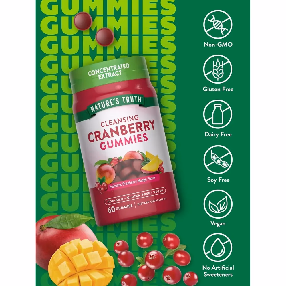 Natures Truth Cleansing Cranberry Gummies - 60 Gummies 3