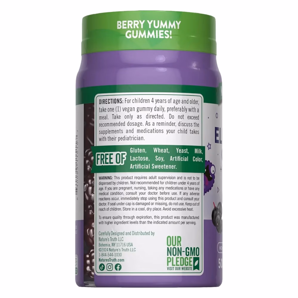 Nature's Truth Kids Black Elderberry - 50 Gummies 2