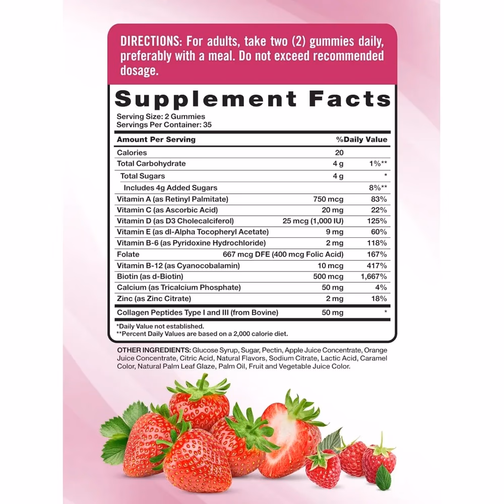 Natures Truth Womens Multivitamin Collagen Gummies - 70 Gummies 2