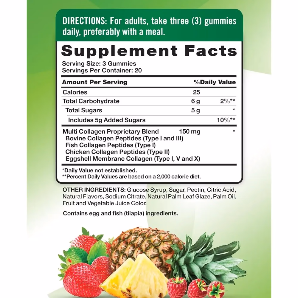 Natures Truth Multi Collagen Peptide Gummies - 60 Gummies 3