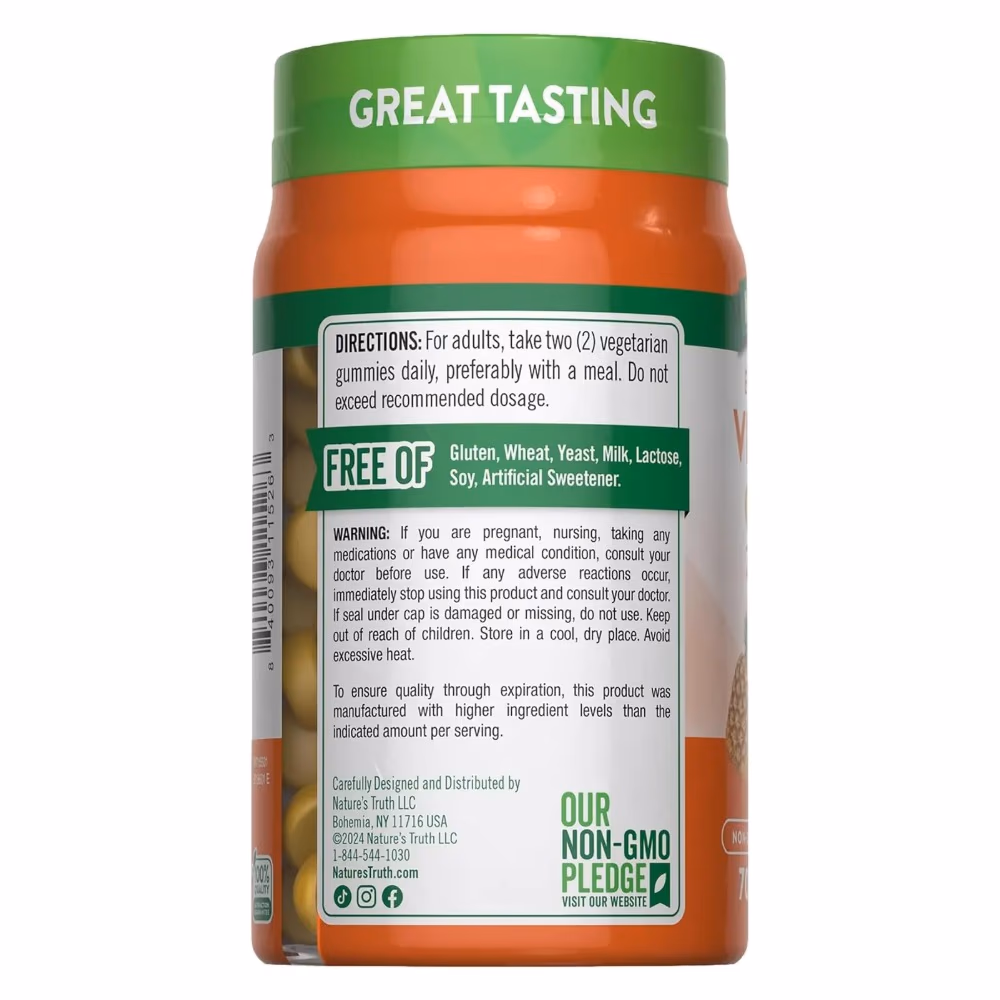 Natures Truth Extra Strength Vitamin D3 2000 IU Gummies - 70 Gummies 3