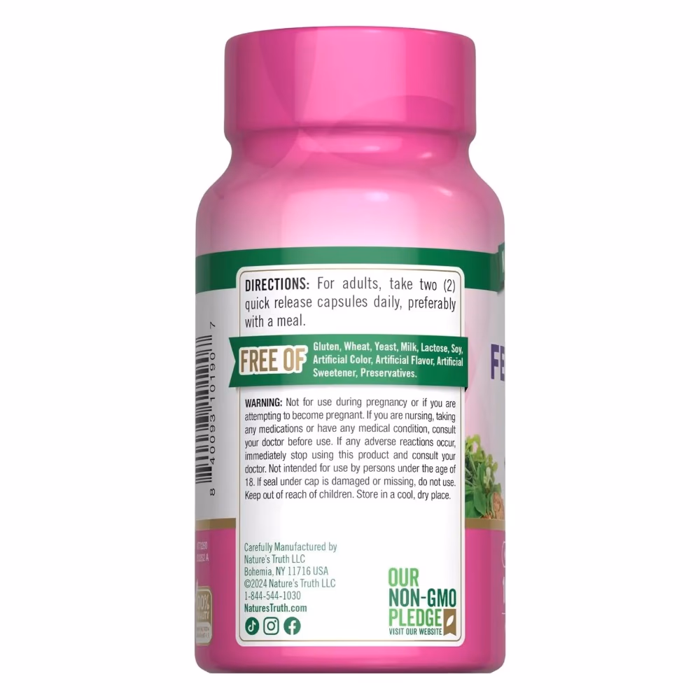 Nature's Truth Postnatal Fenugreek 2000mg - 100 Capsules 2